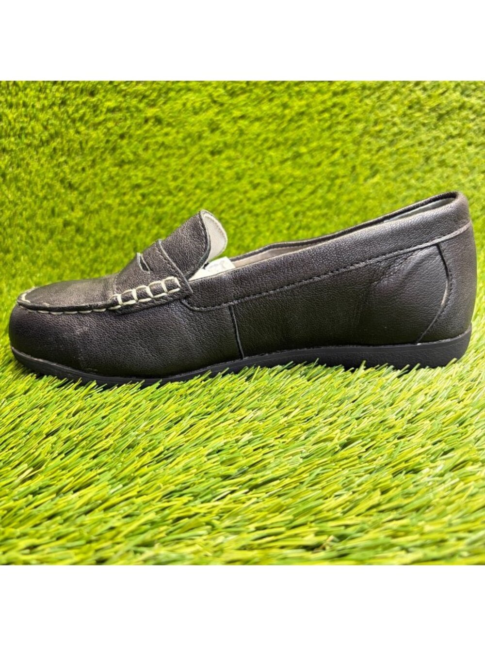 Rockport Top Shore Womens Size 9 Black Casual Steel Toe Penny Loafer Flats Shoes - Picture 2 of 9